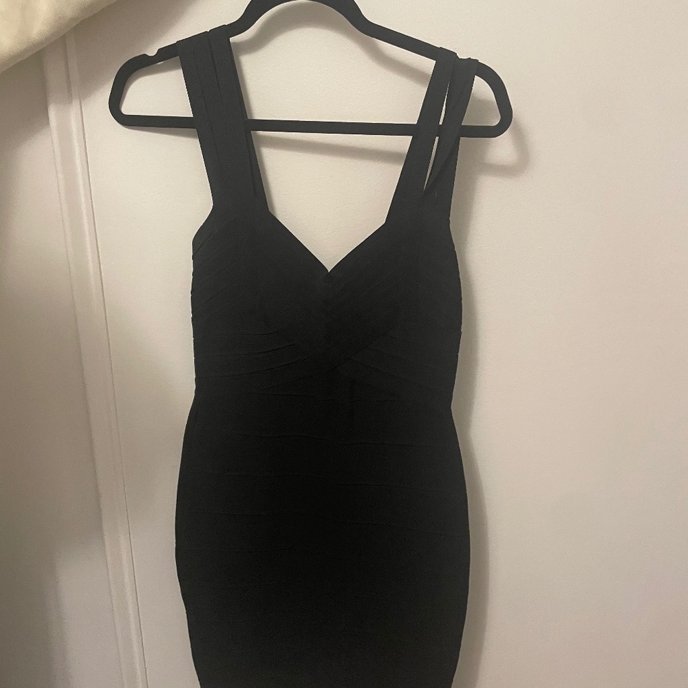 Black bandage dress by Alice and Olivia XS